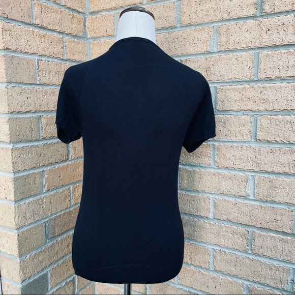 TARGET Black Diamante Knit Top Size Small Casual Office Work Event - Picture 3 of 7